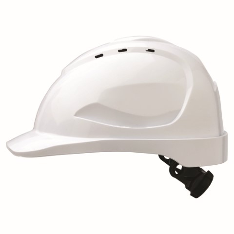 PRO HARD HAT UNVENTED RATCHET HARNESS - V9 WHITE